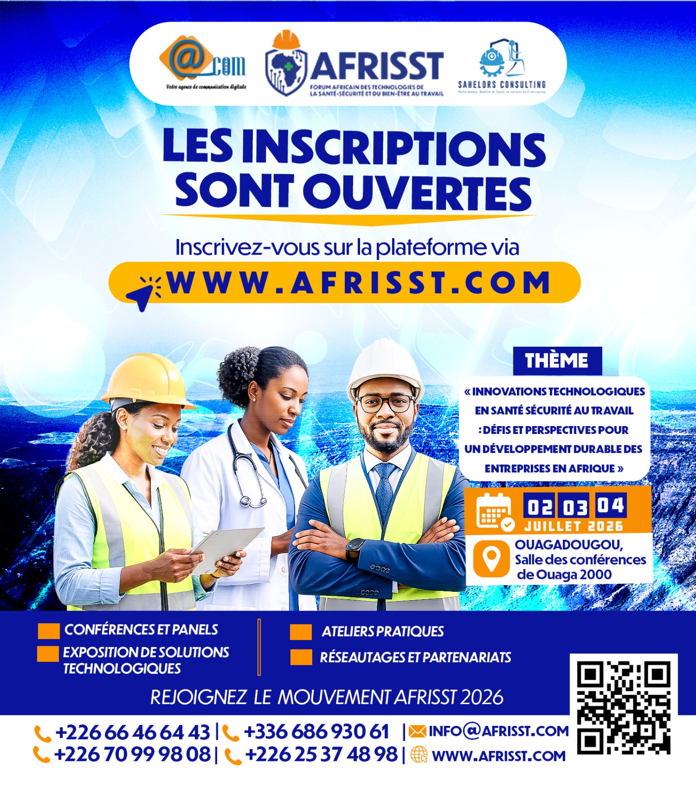 AFRISST 2026 : Appel à participation à la première édition du Forum africain des technologies de la santé-sécurité et du bien-être au travail