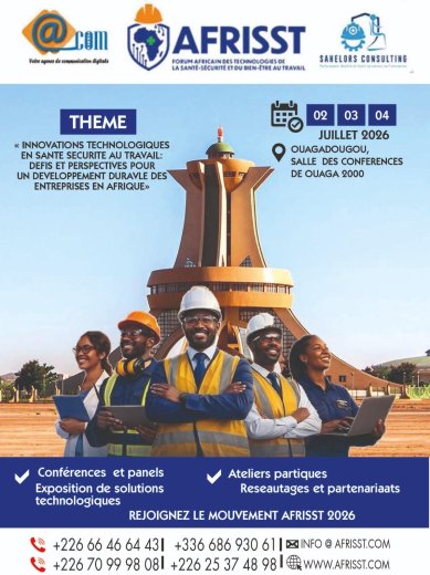Santé-sécurité au travail : Un forum africain du 2 au 4 juillet 2026
